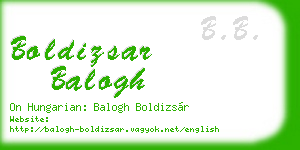 boldizsar balogh business card